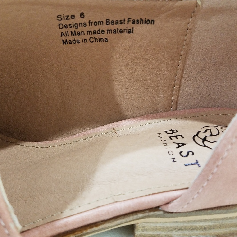 Beast Blush/Pink Side Cut out Flats - Picture 5 of 6